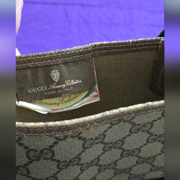 VGC VINTAGE GUCCI SHERRY LINE TOTE/ SHOULDER BAG - Picture 4 of 13